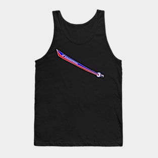 Katana with Blank Text, v. Code Blue Red Tank Top